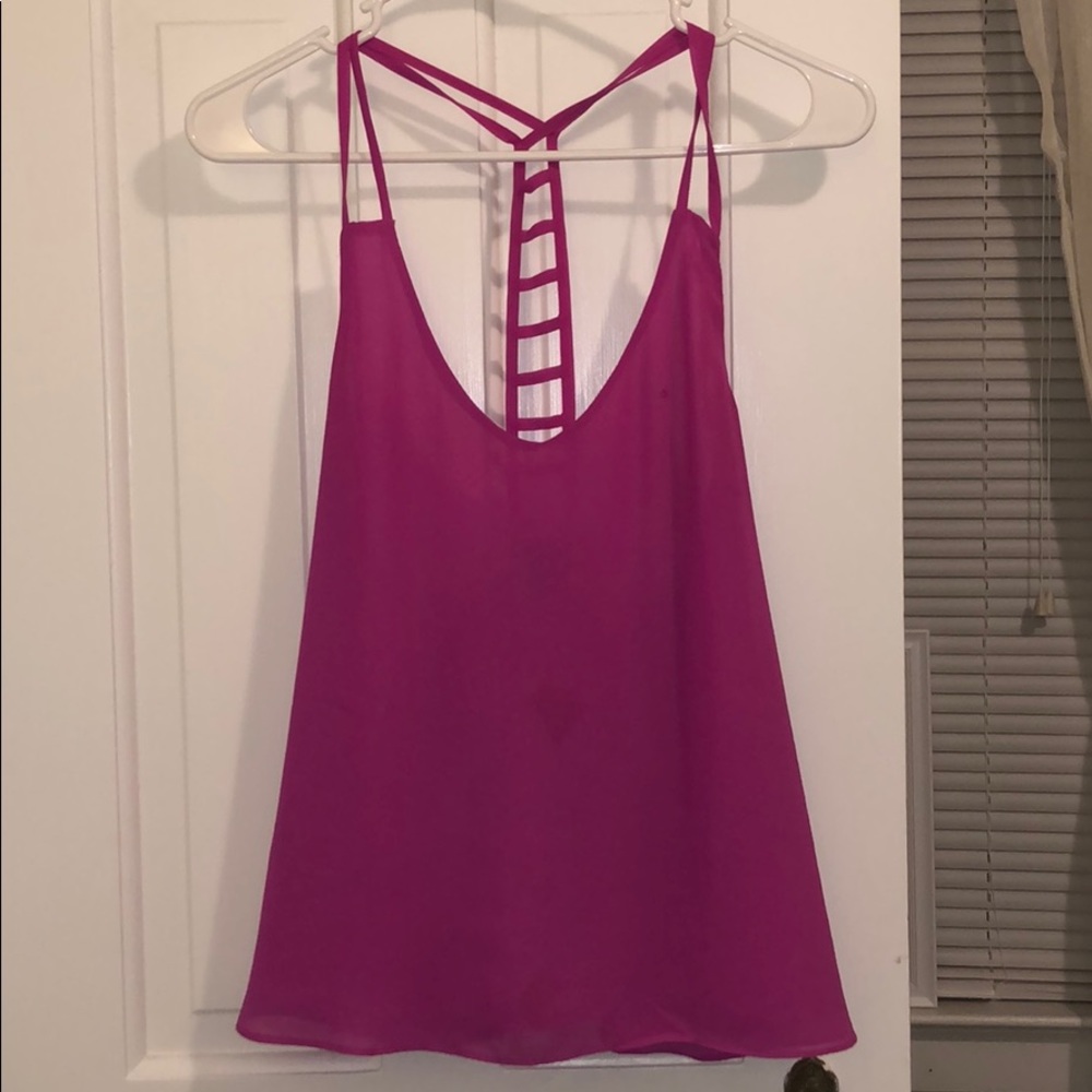 Sheer tank top